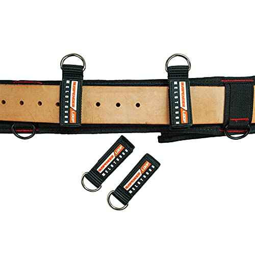 MELOTOUGH Heavy Duty Belt Loops Suspenders Loop Attachment fits 2.-2.25 inch Belt Connectors, 4 Pack