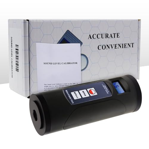 Digital Sound Level Meter Calibrator 94/114dB for 1/2" and 1" Microphones with LCD