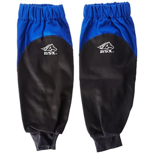 Revco BX9-19S-RB BSX Reinforced Fire Resistant Sleeves, Royal Blue/Black (One Pair)