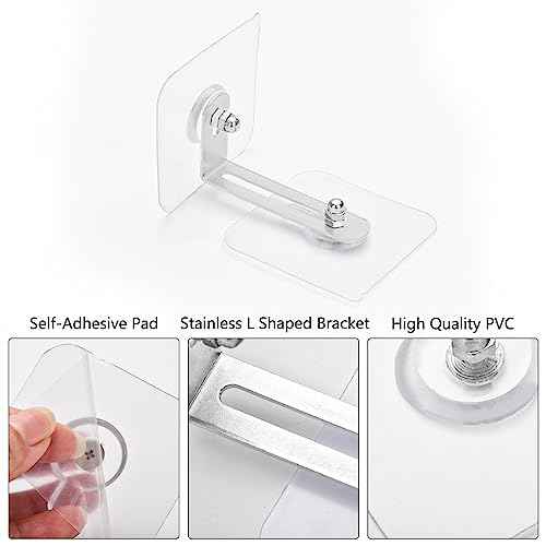 No Drill Furniture Anchors 6 Packs Anti Tip Furniture Straps Kit Adhesive Furniture Wall Anchors for Baby Proofing, Secure Bookcase Dresser Shelf Cabinet Wall