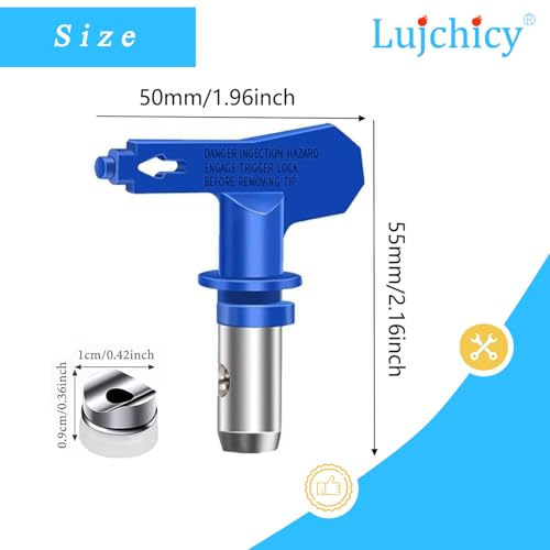 415 Spray Tip Nozzle, Reversible2 Airless Paint Sprayer Tips for Airless Sprayer (/Pack)