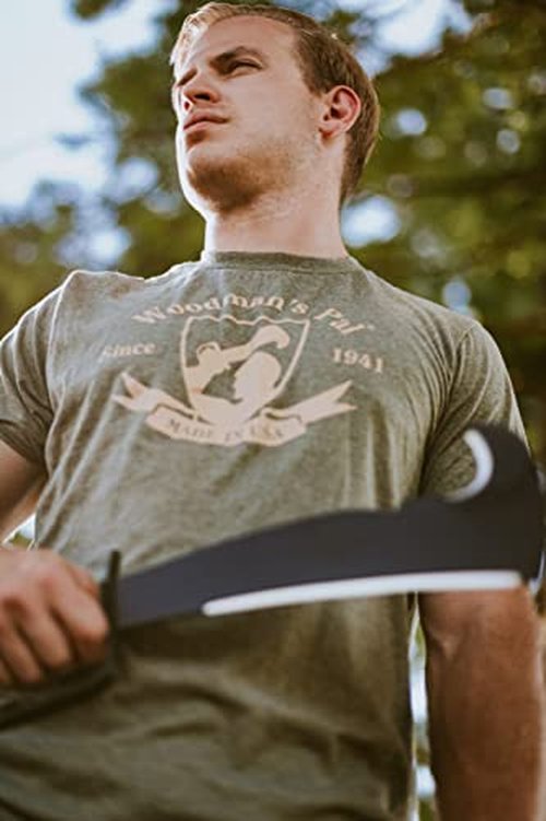 Woodmans Pal 284 - Multi-Use Axe Machete with Sheath - Survival Machete Ideal for Camping, Fishing, Hunting, Bushcraft - Perfect Brush Axe for Surveying