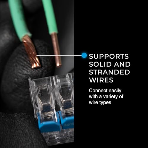Ideal Electrical 22-Piece 10 AWG Lever Connector Kit with Hard Case - Supports 10-22 AWG Wires