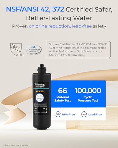 Waterdrop RF10 Water Filter Replacement for 10UA/10UB - Black