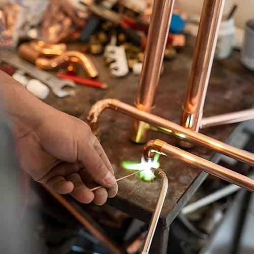 Phosphor Copper Brazing Rods. 20 Pieces of BCuP-2 Self-Fusing Soldering Rods, 1/10 ¡°x19.6¡± HVAC Refrigerator Copper Pipe Repair Kit for Air Conditioners, Freezers and DIY Crafts