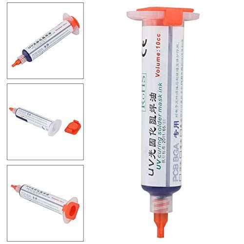 Solder Mask Ink, PCB Curing Solder Mask Ink PCB Solder Resist Ink for Phone Repairing Accessory(Blue)