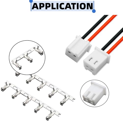 EGSCST 630PCS JST XH Connector Kit 2.54mm Pitch Female & Male Terminals with Variants