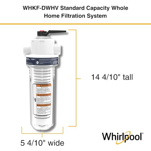 Whirlpool WHKF-DWHV 10x2.5 Inch Whole House Water Filtration System with NSF Certified Housing