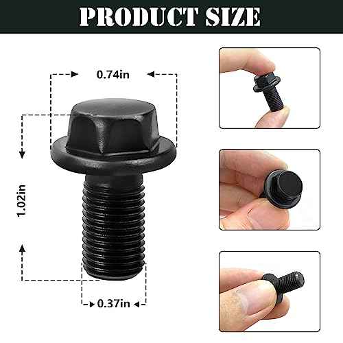 2610000050 Blade Nut Bolt, Circular Saw Replacement for Skil Blade Bolt HD77, HD77-72, HD77M, SHD77, Bosch 1677M, 1677MDT, 1677C-100 Reverse Threaded -Black