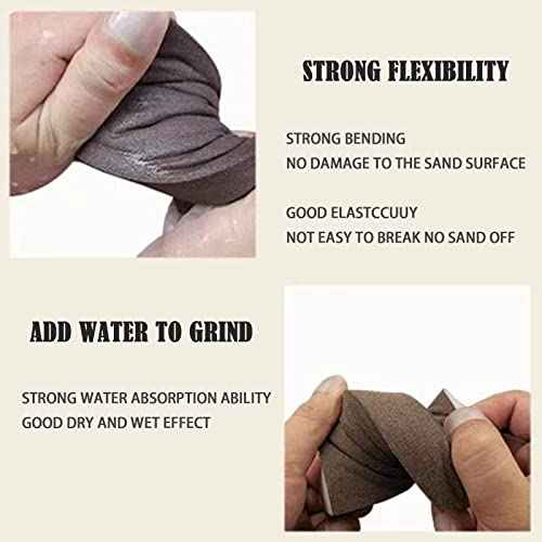 Sanding Sponge, 320 Grit Assortment Sanding Block, Wet and Dry Dual-use Sander Sponges for Drywall Metal, Sandpaper Sponge for Wood, Washable and Reusable