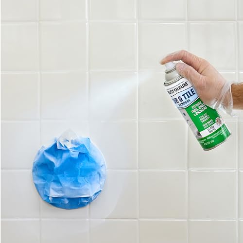 Rust-Oleum Tub & Tile Refinishing Spray Paint 12oz White - Waterproof Gloss Finish