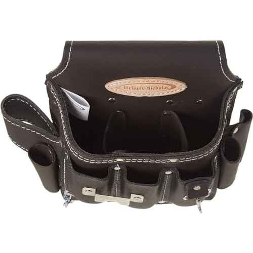 McGuire-Nicholas 526-CC Brown Professional Electrician'S Pouch, oil tanned leather
