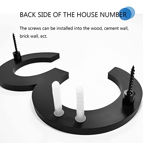 Hvatry 8'' Floating House Numbers for Outdoors - Large Address Sign, Model House Number 1