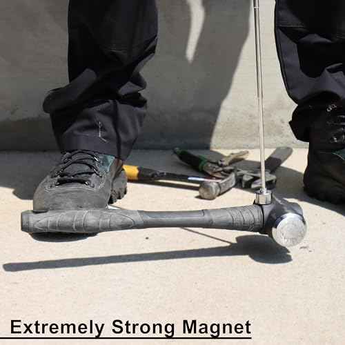 GRIP 25 lb Super Telescopic Magnetic Pickup Tool - Extends to 30" - Retrieve Ferrous Objects Around Garage, Workshop, Jobsite - Easy Cleanup