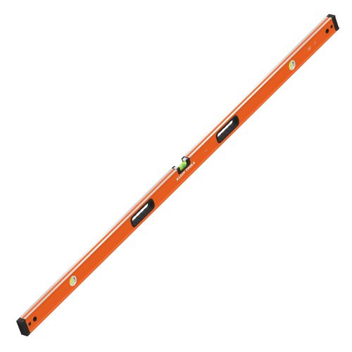 Klein Tools 93572 72-Inch Box Level, Box Beam, 3 Vials, High Visibility Orange, Aluminum Body