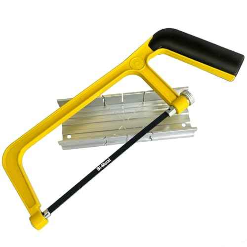 6 in. Mini Hacksaw & mitre Block Set - 150mm Extra Fine Cut Hack Saw with Bi-Metal Blade