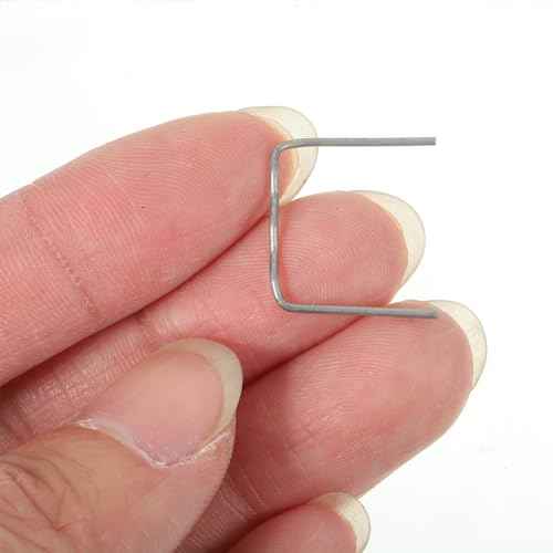 Wakauto 500pcs Hot Staple Repair Machine Plastic Welding Hot Stapler Car Auto Bumper Repair Pre Cut for All Cars Flat Angle 0.8mm