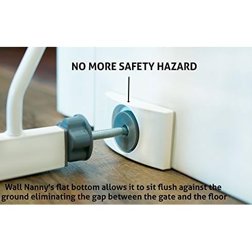 Wall Nanny - Dog Gate Wall Protector (Made in USA) Protects Walls and Doorways from Pet Gates - for Pressure Mounted Indoor Safety Baby Gates (4 Pack)