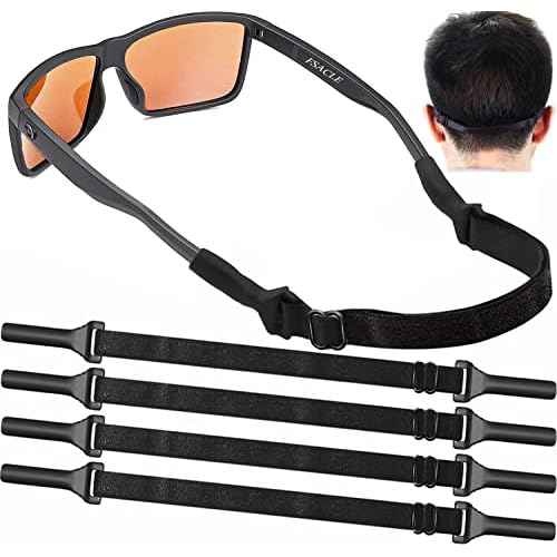 Adjustable Glasses Strap - 4 Pack No Tail Eyeglass Straps, Universal Fit Rope Eyewear Retainer, Sport Unisex Sunglass