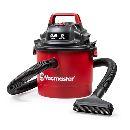Vacmaster VOM205P 2.5-Gallon 2 Peak HP Wall Mount Wet/Dry Shop Vacuum Plug-in Edition