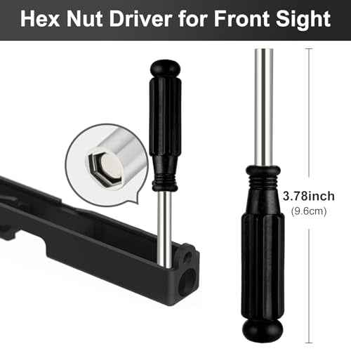 For Glock 19 19x 17 26 27 43 43x, Punch Tool Kit - Nylon Punch Bar, Hex Nut Driver, Pin Punch Removal Tool Kit Accessories