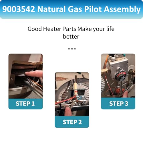 Long Term 9003542 Pilot Assembly for Natural Gas Water Heaters - Compatible with Reliance, A.O.Smith, Kenmore, State GS & GSX, Replaces 100109295