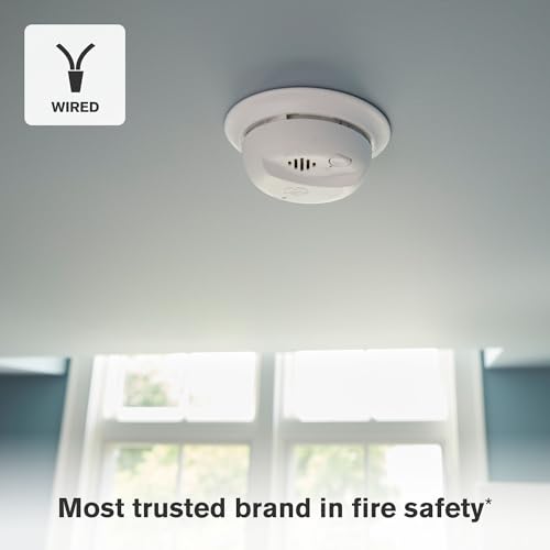 First Alert Hardwire Smoke Alarm with 10-Year Battery Backup, Precision Detection SMI105-AC 1-Pack