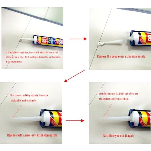 caulking nozzle caulking nozzle extension tube caulking nozzle with closed tip (16 pieces)