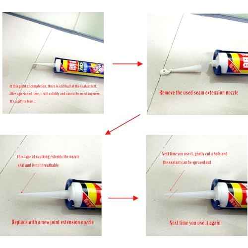 caulking nozzle caulking nozzle extension tube caulking nozzle with closed tip (16 pieces)