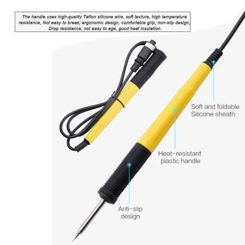 Soldering Station,Digital Display 75W Soldering Iron Kit with 3 Iron Head Tips+Tweezers+Absorbing tin strip£¬Precision Heat Control (212¡ÆF to 896¡ÆF)