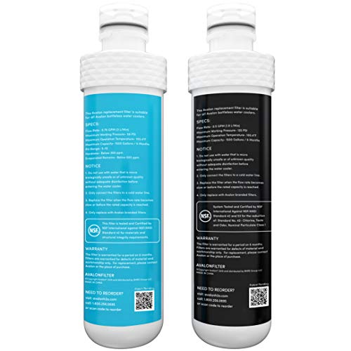 Avalon NSF Certified Replacement Water Filters for Bottled Cooler - Pack of 2
