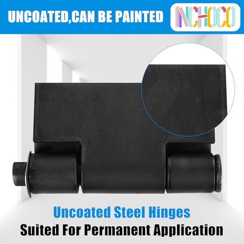 Inchoco Heavy Duty Weld On Butterfly Hinges 4.4 x 4 inches - Variation 4, 4 pcs