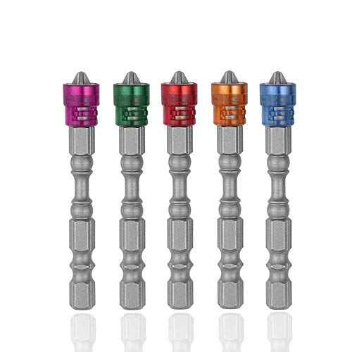 10Pcs PH2 Magnetic Phillips Screwdriver Bit Set 1/4 Inch Hex Shank Cross Screw Electric Power Drivers Bits, 65mm