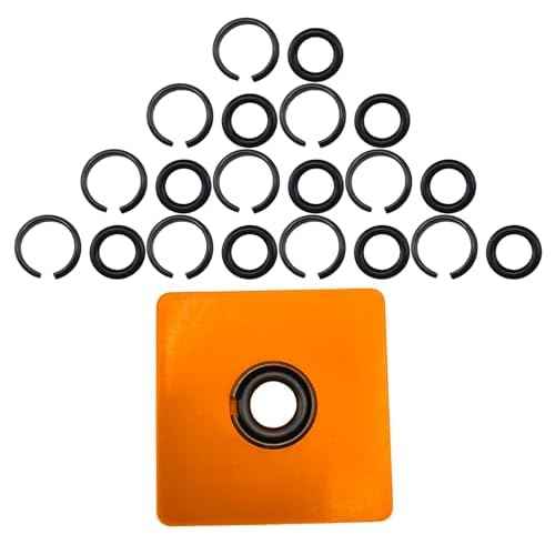 (10 Sets) 1/2" Impact Wrench Retaining Rings Clip with O-Ring, Compatible with Milwaukee Electric/Pneumatic Type Impact Wrench, Including Retainer Ring Anvil Install Tool
