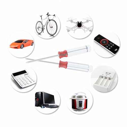 10PCS Mini Phillips Screwdriver, 3mm Cross Head with Clear Non-slip Handle for Small Appliances, 5"(127mm) Total Length, Magnetic