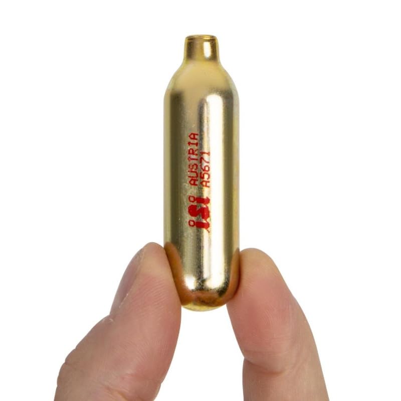 iSi 8.4g CO2 Soda Chargers - 10 Pack for Soda Siphons & Soda Makers