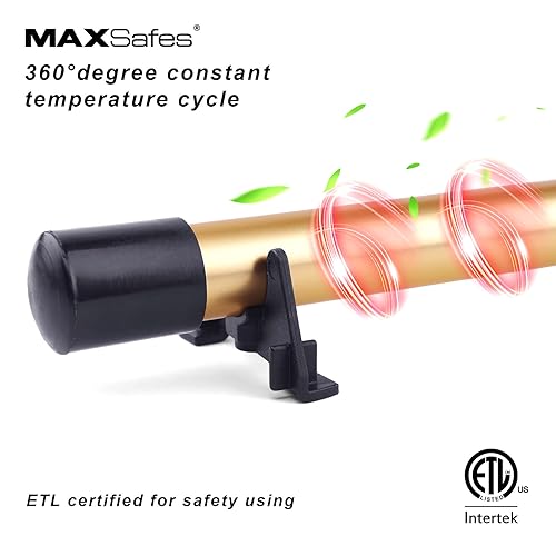 MAXSafes Dehumidifier Rod 18in - High Power Electric Gun Safe Moisture Eliminator (Gold)
