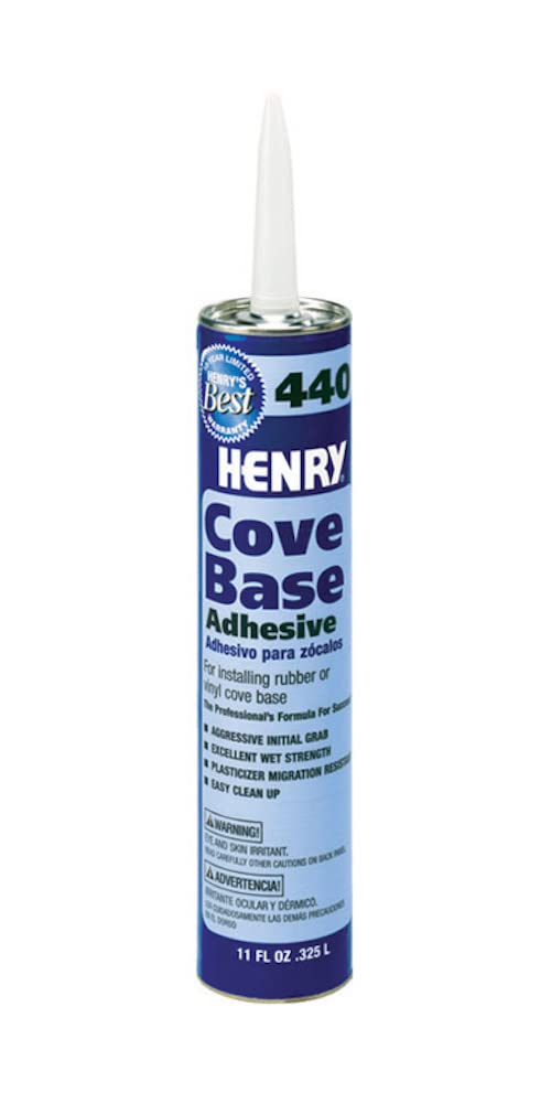 Hentry 12105 Cove Base Adhesive, Beige, 11 Oz Cartridge, Pack of 5