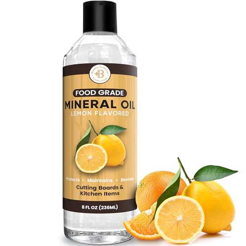 Wood Conditioner Oil to Restore Wood Cutting Boards - Food Grade Mineral Oil 8oz - Board Care, Protect & Refresh Wood, Bamboo, and Cutting Boards and Utensils