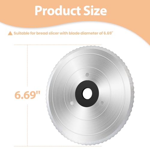 Brvclon 6.69" Replacement Serrated Bread Slicer Blade