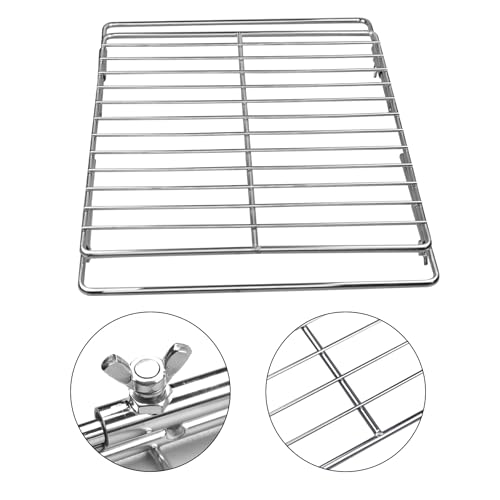 Aiwaiufu Adjustable Extendable Oven Rack - Chrome Plated Iron, 17"-30" Wide, 12.5" Deep, 1 Pack, Iron