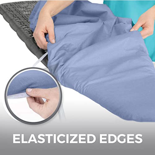 HOME GENIE Ironing Board Cover with Extra Thick Padding 15x54 Blue