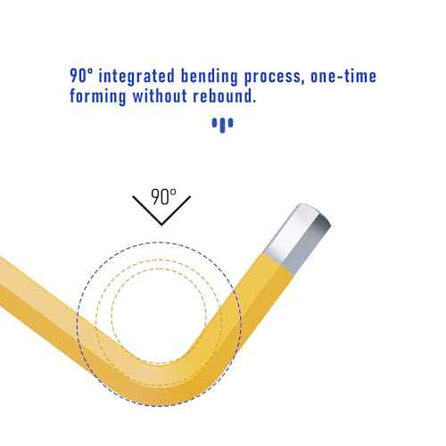 2PCS 5/32 Ball End Hex Key Allen Wrench, SAE Internal Hexagonal Wrench, L Shaped Long Arm S2 Steel Repairing Tool£¬Yellow