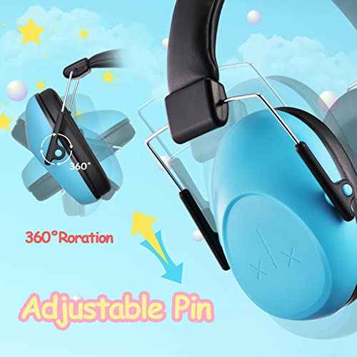 Kids Noise Cancelling Headphones, SNR 28dB Kids Ear Protection Earmuffs for Autism, Toddler, Children, Noise Cancelling Sound Proof Earmuffs/Headphones for Concerts, Air Shows, Fireworks