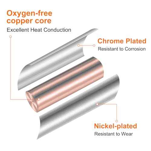 HARFINGTON Soldering Iron Tips T12-K 4.5mm Tip Width Nickel-Plated Knife Tip Fast Heat up Solder Replacement Tip for Fine welding, Electrical Solder Station, Silver Tone