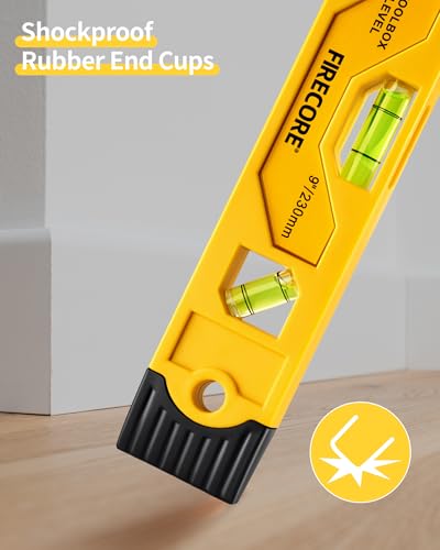 Firecore Magnetic Torpedo Level 9 Inch Shockproof Bubble Leveler - 1pcs
