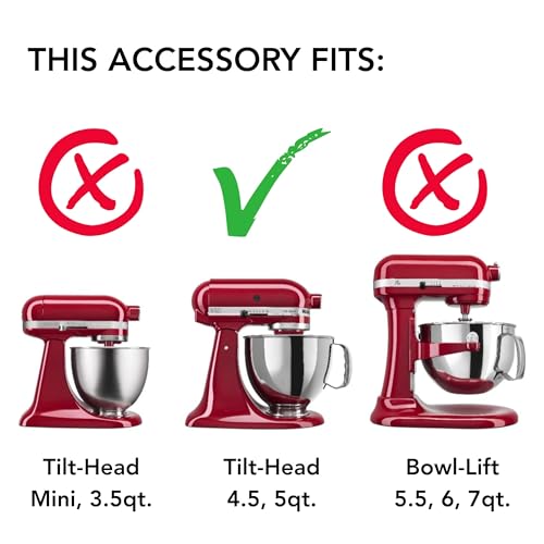 KitchenAid Secure Fit Pouring Shield for 4.5–5 qt Tilt-Head Mixers