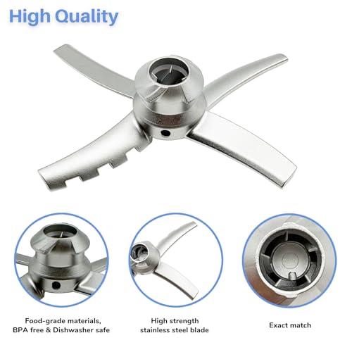 Replacement Paddle Blade for Ninja Creami Deluxe CN501CO NC500 NC500C NC501 NC501C NC501H NC501HBL NC501HGN NC501HRD - 501 Variation