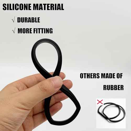 2PCS Replacement Gasket Compatible with Ryobi 18v Stick Vacuum Cordless Dust Bin Lid, Canister Missing Seal Attachments for PCL720, PBLSV716, PBLSV717, Silicone