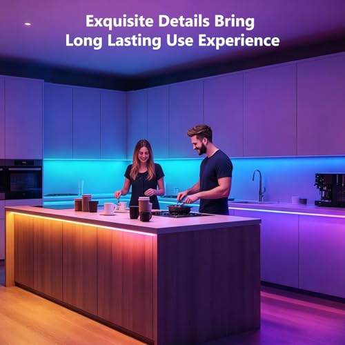 DAYBETTER 110ft RGB LED Strip Lights Smart App & IR Remote Control, Music Sync